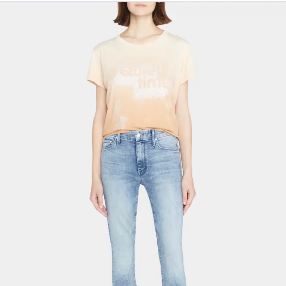 MOTHER Goodie Goodie Short-Sleeve Boxy Cotton Tee. Multiple Size Available. NWT